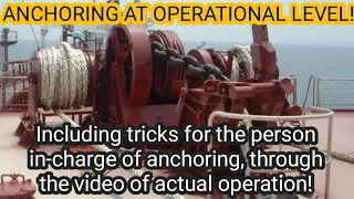Anchoring at Operational Level, Various parts of a windlass, actual operation with req. Precautions