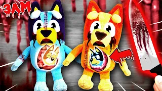 CUTTING OPEN BLUEY & BINGO DOLLS AT 3AM!! (BANDIT & CHILLI FOUND)