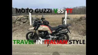 MOTO GUZZI V85 TRAVEL Riding an ITALIAN ADVenture bike.