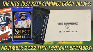 THE HITS KEEP COMING! November 2022 Elite Football Boombox