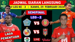 Jadwal Semifinal Leg Ke 2 Liga 2 2024 - Semen Padang vs Malut United - PSBS Biak vs Persiraja