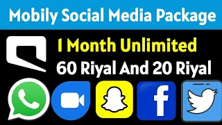 Mobily Social Media Monthly Package | Mobily Sim Unlimited Social Media Offers | Mobily Sim Offers