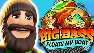 NEW BIG BASS FLOATS MY BOAT SLOT 😵 MAX BET SUPER BONUS BUYS 🔥 4 SCATTER OMG‼️