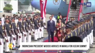 Indonesian President Widodo arrives in Manila for ASEAN Summit