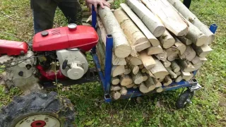 Débardeur de bois frabrication maison .essai N°1