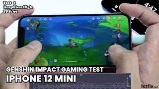 iPhone 12 Mini Genshin Impact Gaming test 2024 | Apple A14 Bionic