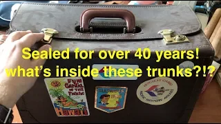 40 years packed up! what's inside these time capsule boxes?!?