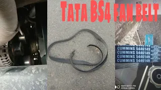 How to Tata BS4 truck fan belt