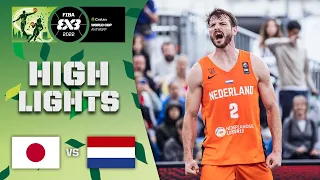 Japan v Netherlands | Men | Highlights | Crelan FIBA 3x3 World Cup 2022