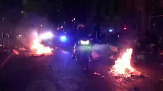 Protesty we Francji. Starcia demonstrantów z policją.