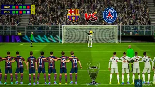 mbappe vs lewandowski ! Paris Saint-Germain vs FC Barcelona ! Penalty shootout eFOOTBALL2024 MOBILE