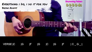 (Everything I Do) I Do It For You - Bryan Adams | Easy Guitar Tutorial |