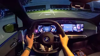 2023 BMW iX M60 - POV Night Drive (Binaural Audio)