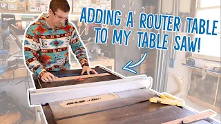 Adding A Router Table Into My Table Saw // Kreg Router Lift + Delta 36-725 Table Saw