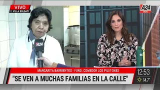 🗣 Margarita Barrientos: "Descargaban camiones en galpones donde no había un comedor"