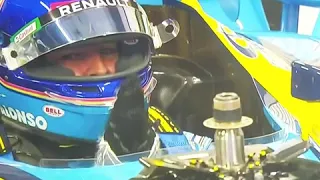 Fernando Alonso reaction after driving the Renault R25 | F1 Abu Dhabi GP 2020