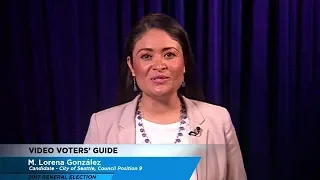 Video Voters' Guide - City of Seattle Council Position No. 9: M. Lorena González