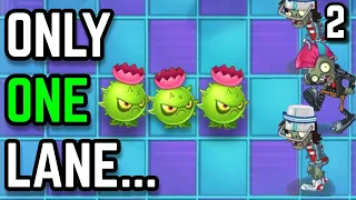 Can you beat Plants vs. Zombies 2 with ONLY ONE LANE? Part 2