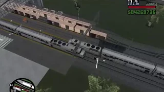 GTA San Andreas-Two trains in the same direction