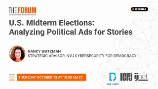 Webinar 145: U.S. Midterm Elections: Analyzing Political Ads for Stories