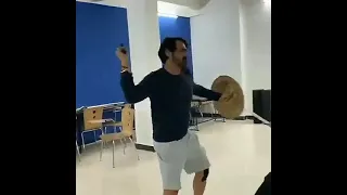 Arjun Rampal sword practice. for the battel of bhima Koregaon movie.