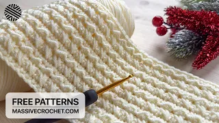 Super Easy & Fast Crochet Pattern for Beginners! ⚡️ UNIQUE Crochet Stitch for Baby Blanket & Bag