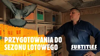 PRZYGOTOWANIA gołębi do SEZONU LOTOWEGO. Hodowca PZHGP Zbigniew Rodak - WYŚCIGI Gołębi Pocztowych.