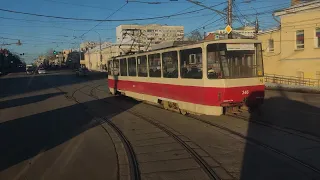 Трамвай КТМ-19А, Маршрут 12 (Рынок Хопёр - Ул. Кауля, г. Тула)