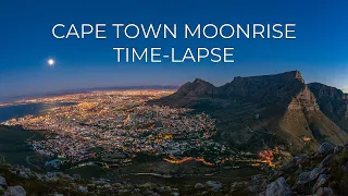 Cape Town Moonrise Time-lapse