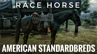 Fully Black  American Standardbreds Race Horse in RED DEAD REDEMPTION  2