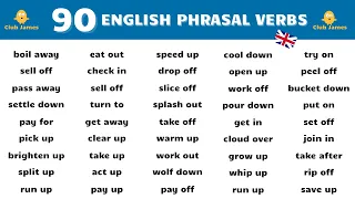 日常会話で使用される90の役立つ英語の句動詞を学びましょう