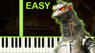 MECHAGODZILLA´S THEME - EASY Piano Tutorial