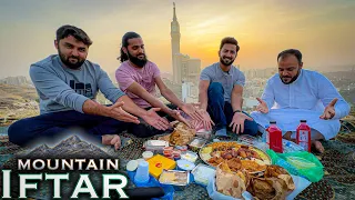 MAKKAH Mountain IFTAR My Favorite Place 😍 IFTAR With Masjid Al Haram View 😍