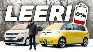 So weit liegen die Reichweiten auseinander! VW ID. Buzz vs Opel Zafira-e life