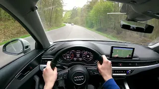 Audi A4 B9 2016 2.0TDI 150HP | POV Drive | 4K