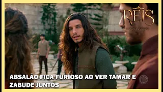 Absalão fica furioso ao ver Tamar e Zabude juntos | NOVELA REIS