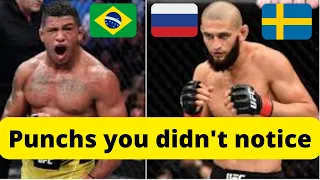 Every strike landed in Gilbert Burns vs Khamzat Chimaev | UFC 273 | 2022 | Highlights |