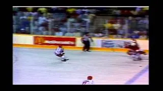 Viacheslav Fetisov hip check on Doug Gilmour (Canada Cup 87)