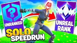 Unranked to UNREAL SOLOS SPEEDRUN in OG Fortnite Ranked!