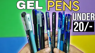 Best gel Pens Under RS.20/- || with Every Possible Test -_- Imp Video