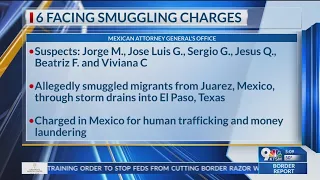 6 facing smuggling charges, charged in Mexico for human trafficking and money laundering