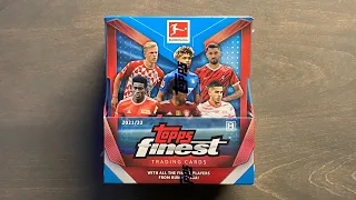 2021/22 Topps Finest Bundesliga Soccer Hobby Box Review - 12 Numbered Cards In This Box!