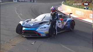 2020 Liqui Moly Bathurst 12 Hour- Come Ledogar Crash on Lap 38 Aston Martin