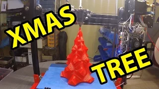 3D Printing Christmas Tree Time Lapse