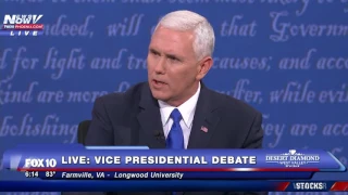 FIGHTING WORDS: Vice Presidential Debate Between Mike Pence and Tim Kaine - FNN