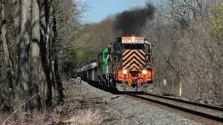 W&LE SD40s Smoking it up for Earth Day - 4/22/2024