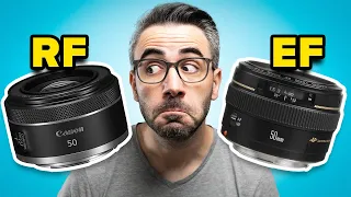 Comparing Canon RF 50 f1.8 vs EF 50 f1.4