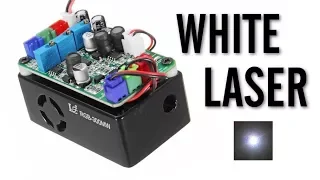 RGB White Laser Module Test