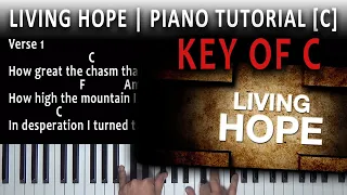 Living Hope | Beginner Piano Tutorial [C]