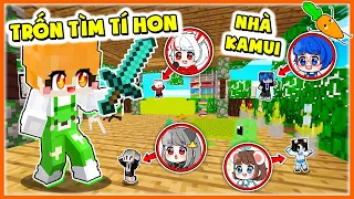 Kamui và Hero Team TRỐN TÌM TÍ HON Tại Nhà Trên Cây Cà Rốt Mới Nâng Cấp Trong Làng Hero Minecraft